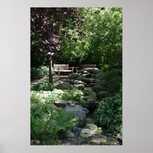 Poster Área de assento do Glade da floresta