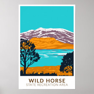 Poster Área de Recreação Estadual de Cavalo Selvagem Neva