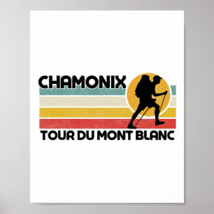 Poster Área de Resort Tour Du Mont Blanc Chamonix Esquian