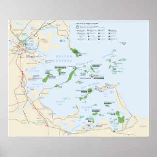 Pôster Área Nacional de Recreação das Ilhas Harbour de Bo