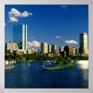Poster Área traseira da baía de Boston