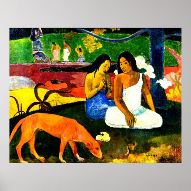 Poster Arearea por Paul Gauguin (Frente)