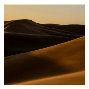 Pôster Areia Dourada do Deserto em Arte de Parede - Minim