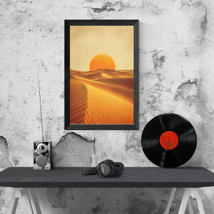 Poster Areias de Ouro – Viagem ao Deserto do Saara Vintag