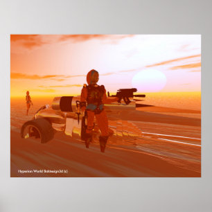 POSTER ARES CIBORGUE,DESERTO HYPERION,FICÇÃO CIENTÍFICA S