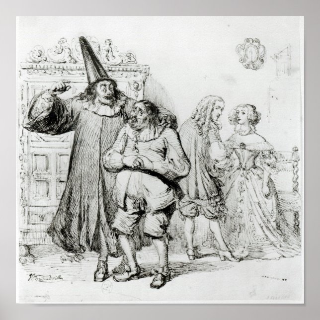 Pôster Argan e Monsieur Purgon (Frente)