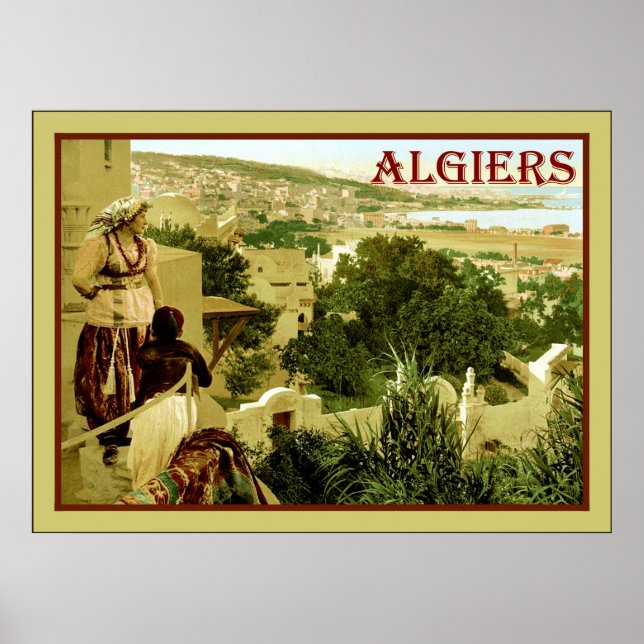 Poster Argel ~ Viagens vintage (Frente)