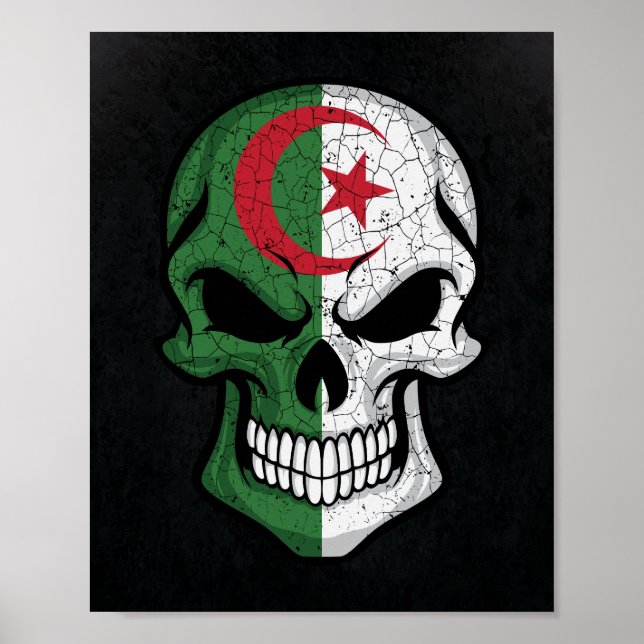 Poster Argélia Smiling Skull Flag (Frente)