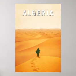 Poster Argélia Viagem Arte Vintage