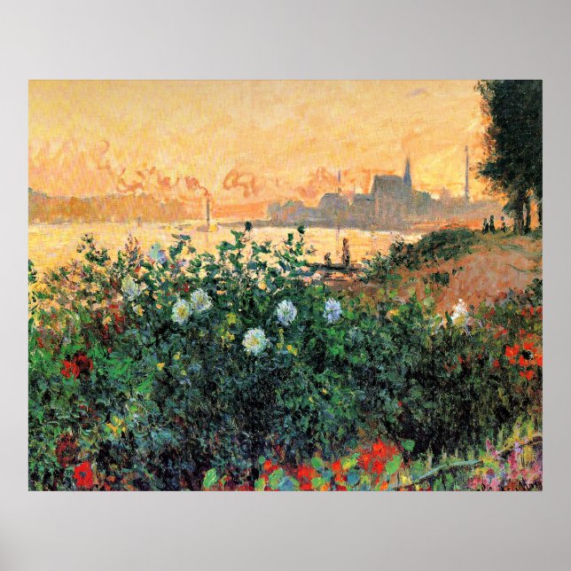 Poster Argenteuil, Flores à Beira do Rio, (Frente)