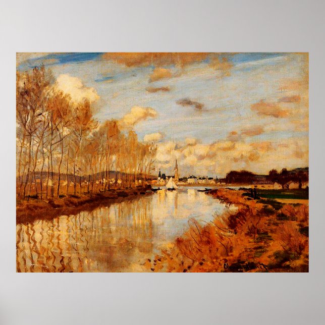 Poster Argenteuil, Vista do Pequeno Braço do Sena (Frente)