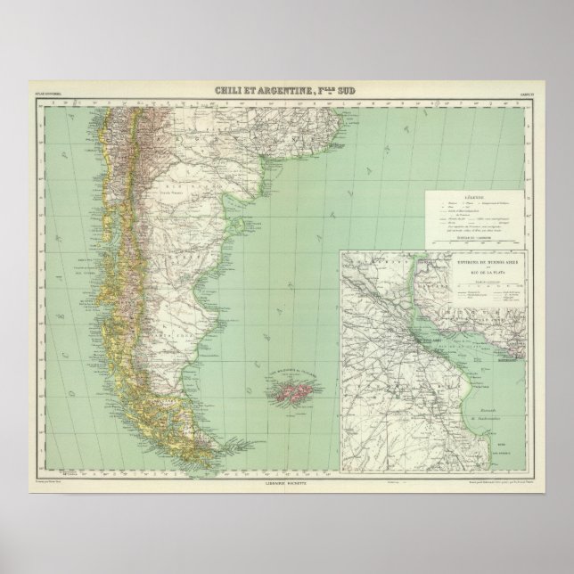 Poster Argentina, Chile (Frente)