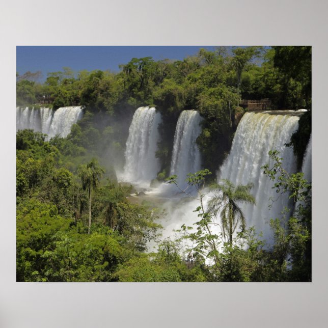 Poster Argentina, Iguacu cai ao sol. (Frente)