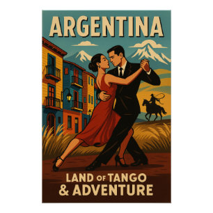 Pôster Argentina - Land Tango & Adventure