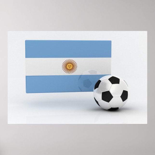 Pôster Argentina Soccer (Frente)
