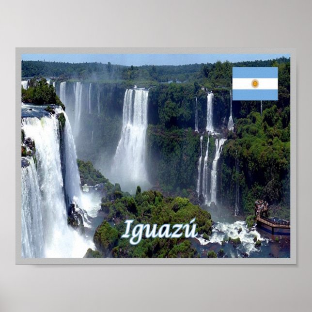 Poster Argentina - The Iguazu Falls - (Frente)