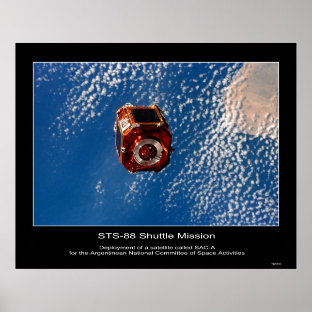 Poster Argentinean SAC-A Satellite deploy... (Frente)