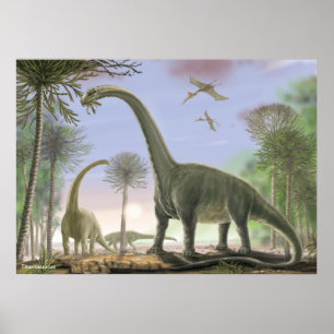 Poster Argentinosaurus de Titanosaur