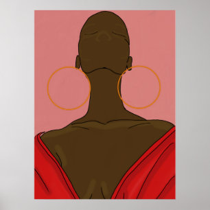 Poster Argolas com rosto