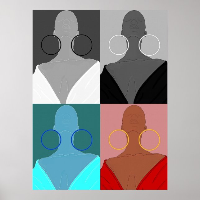 Poster Argolas de muitas faces (Frente)