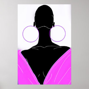 Poster Argolas original - deep pink
