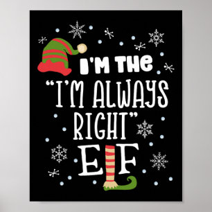 Poster Argue Elf Matching Family Group Natal T Xmas W
