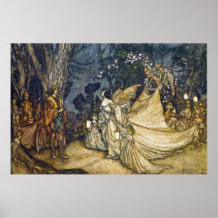 Pôster argumento 36x24 de Oberon e de Titania