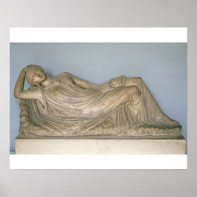 Pôster Ariadne Asleep, helenístico de Alexandria, segundo (Frente)