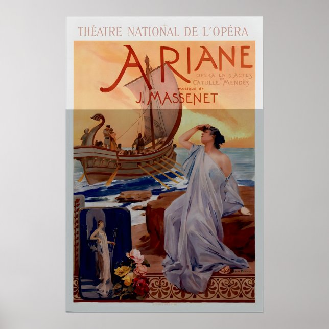Poster Ariane Theatre National De L'Opera Vintage (Frente)