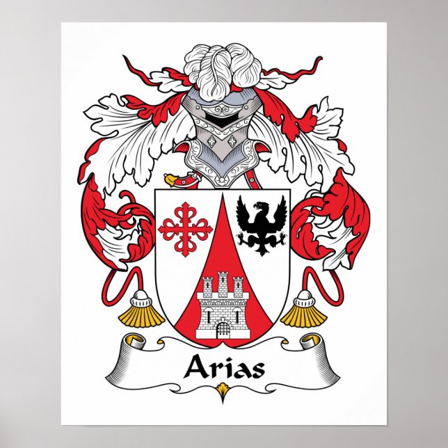 Pôster Arias Family Crest (Frente)