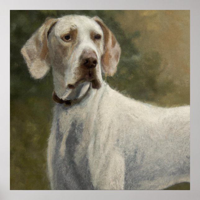 Poster Ariege Pointer - - Retrato de Cachorro (Frente)