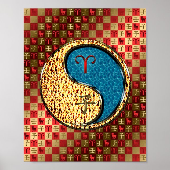 Poster Aries & Água Rato (Frente)