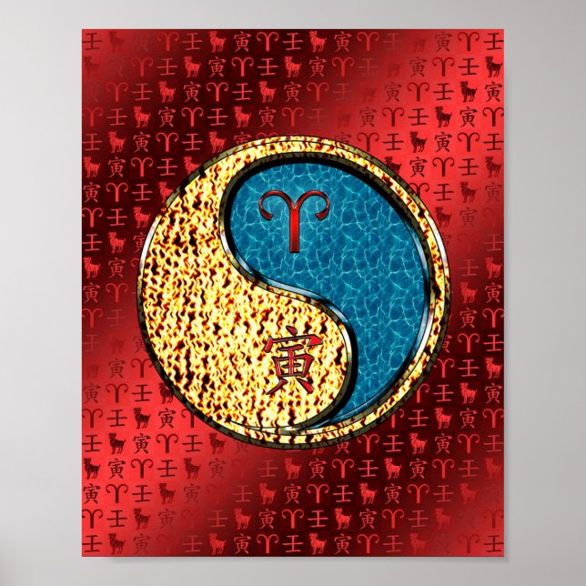 Poster Áries & Água Tigre (Frente)