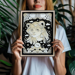 Poster Aries Bold e Dynamic - Arte Astrologica