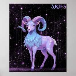 Poster Áries Celestial – Arte Astrológico