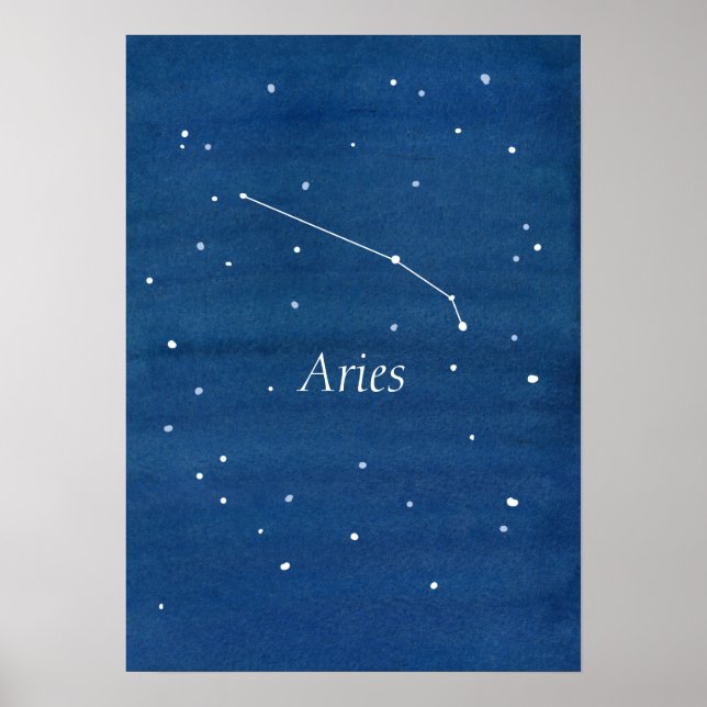 Poster Aries Constulation Night Sky (Frente)