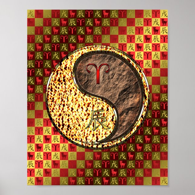 Poster Aries & Earth Dragon (Frente)