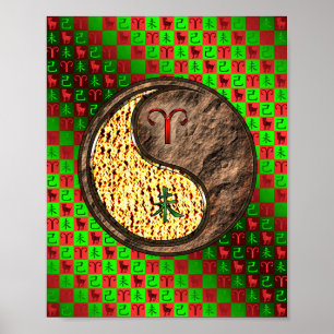 Poster Aries & Earth Goat