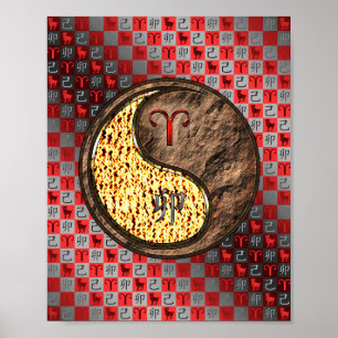 Poster Aries & Earth Rabbit