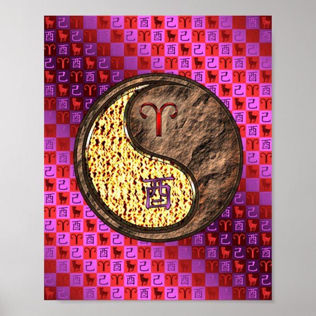 Poster Aries & Earth Rooster (Frente)