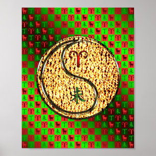 Poster Aries & Fire Goat