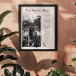 Poster Aries | Jornal de Fotografia da Astrologia Zodíaca<br><div class="desc">Este poster zodíaco de aniversário tem o estilo de se parecer com um cobrir de jornal elegante que apresenta sua própria foto e informação. Perfeito para os amigos e familiares desejarem um dia feliz ao tornarem-se um ano mais velhos. Com o nome do receptor, e traços de personagem de aniversário...</div>
