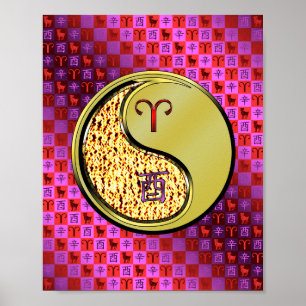 Poster Aries & Metal Rooster