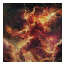 Aries (O Guerreiro) - Poster de Deidade com Sinal