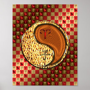 Poster Áries & Rato de Madeira