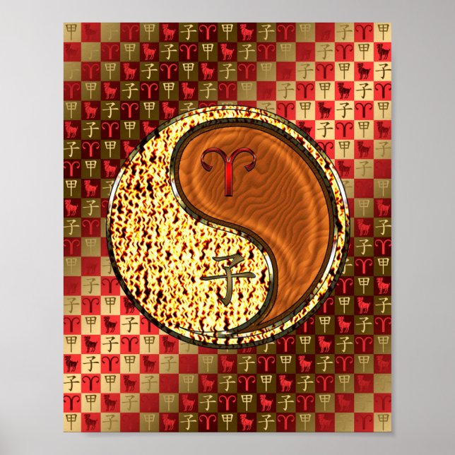 Poster Áries & Rato de Madeira (Frente)
