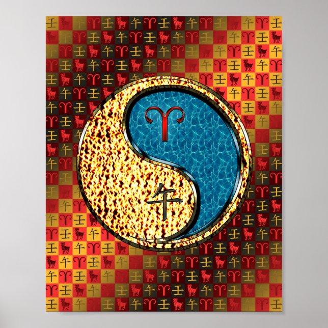 Poster Aries & Water Horse (Frente)