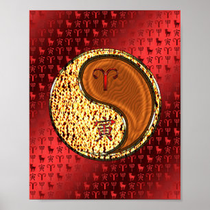 Poster Aries & Wood Tiger