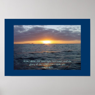 Poster Arise Shine - Isaiah 60:1