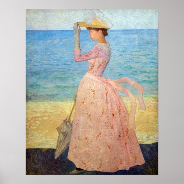 Poster Aristide Maillol - Mulher com Guarda-Sol (Frente)